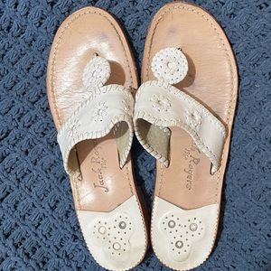 White Jack Rogers Sandals